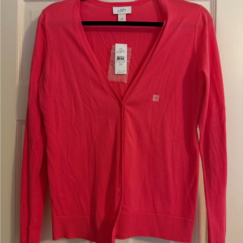 LOFT Vibrant Pink Women's Cardigan